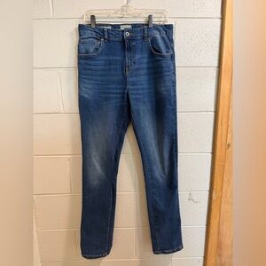 Lucky Brand Blue Denim Jeans with Gold Stitching size 20